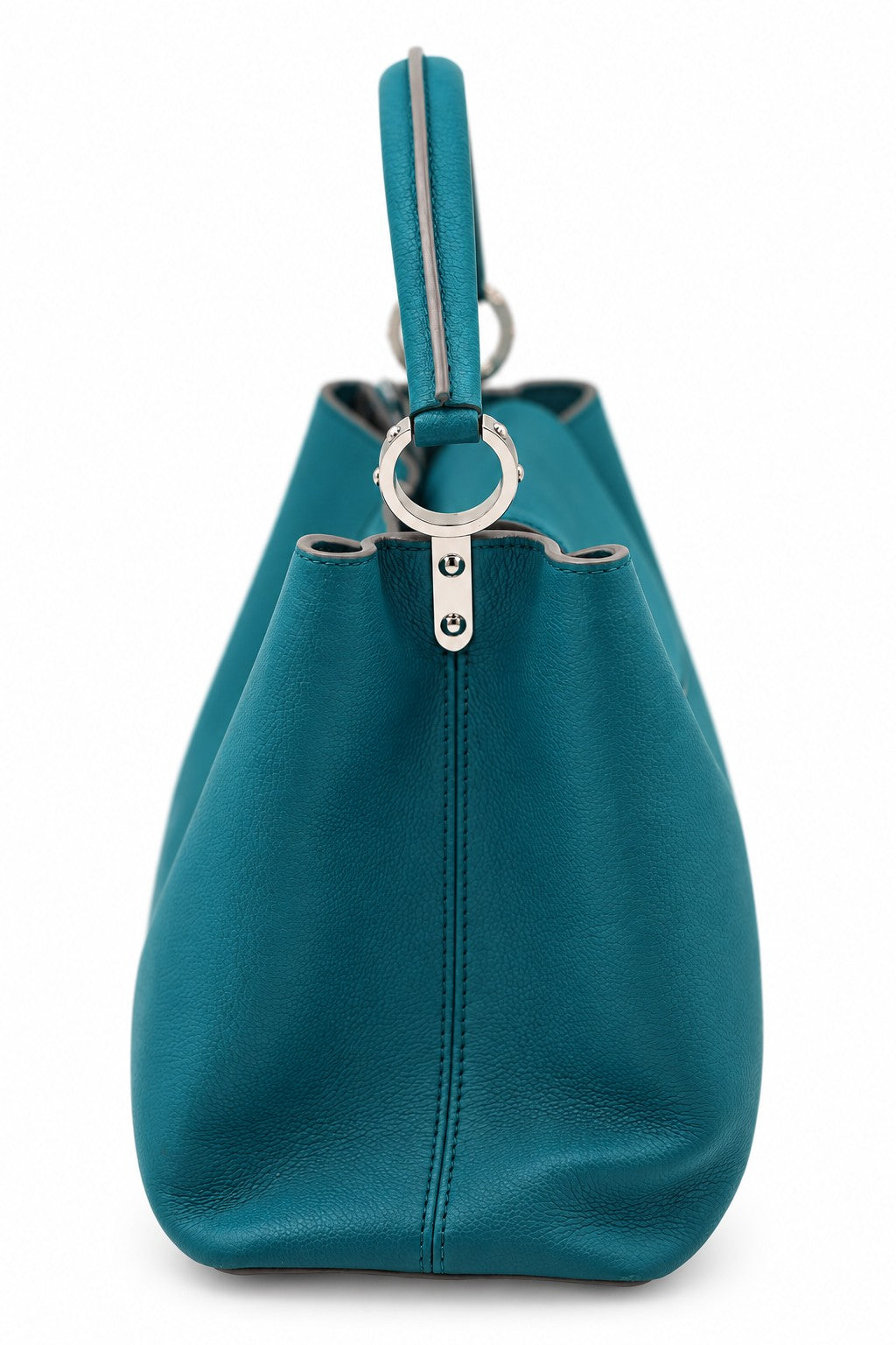Louis Vuitton Capucines Bag Leather MM Blue GHW