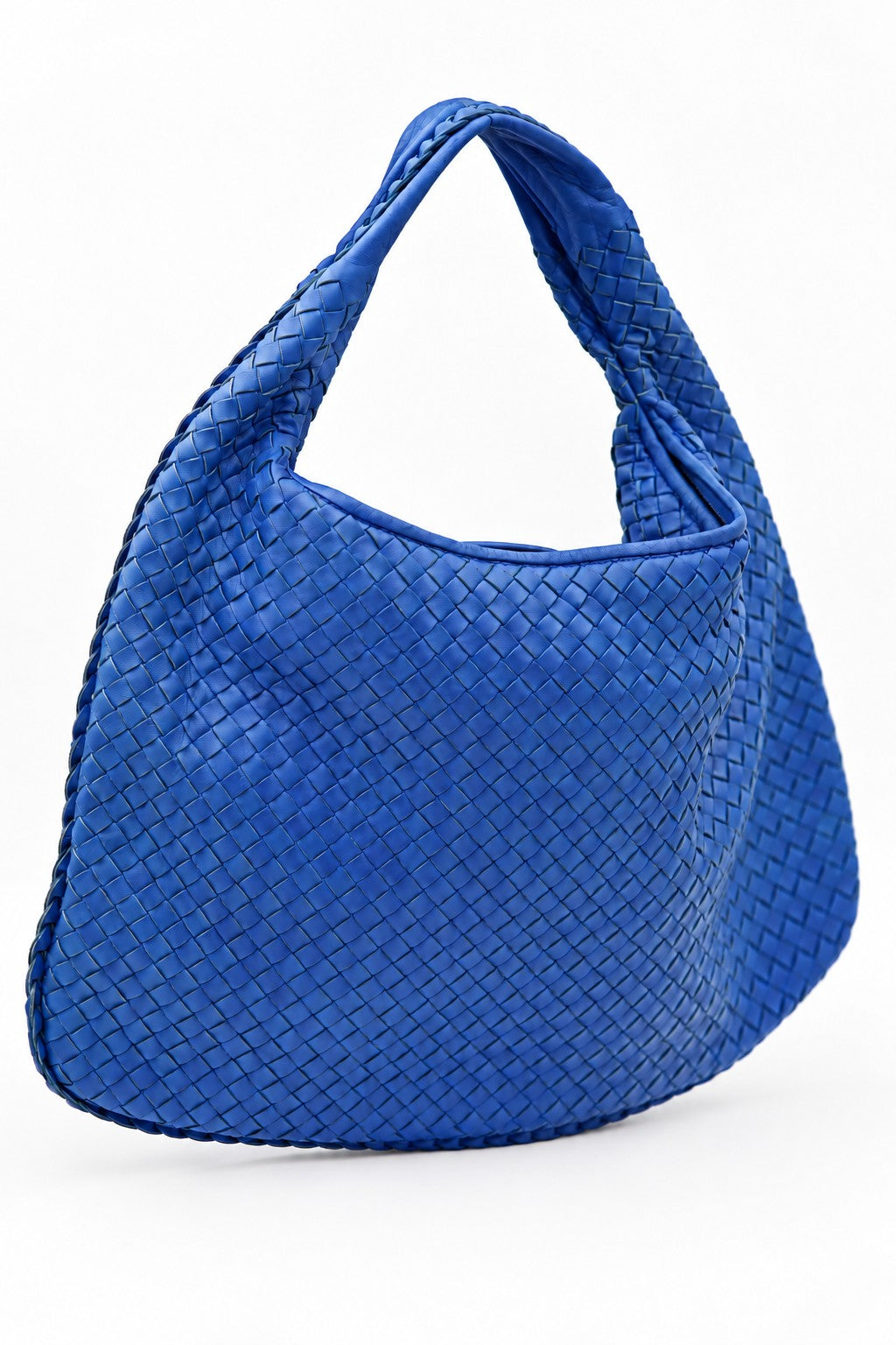 Bottega Veneta Woven Hobo Bag Blue