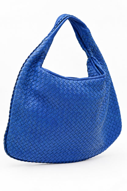 Bottega Veneta Woven Hobo Bag Blue