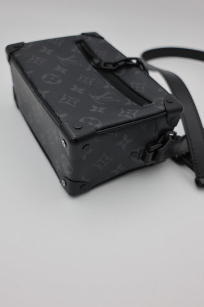 Louis Vuitton Monogram Eclipse Mini Soft Trunk Bag Black MHW