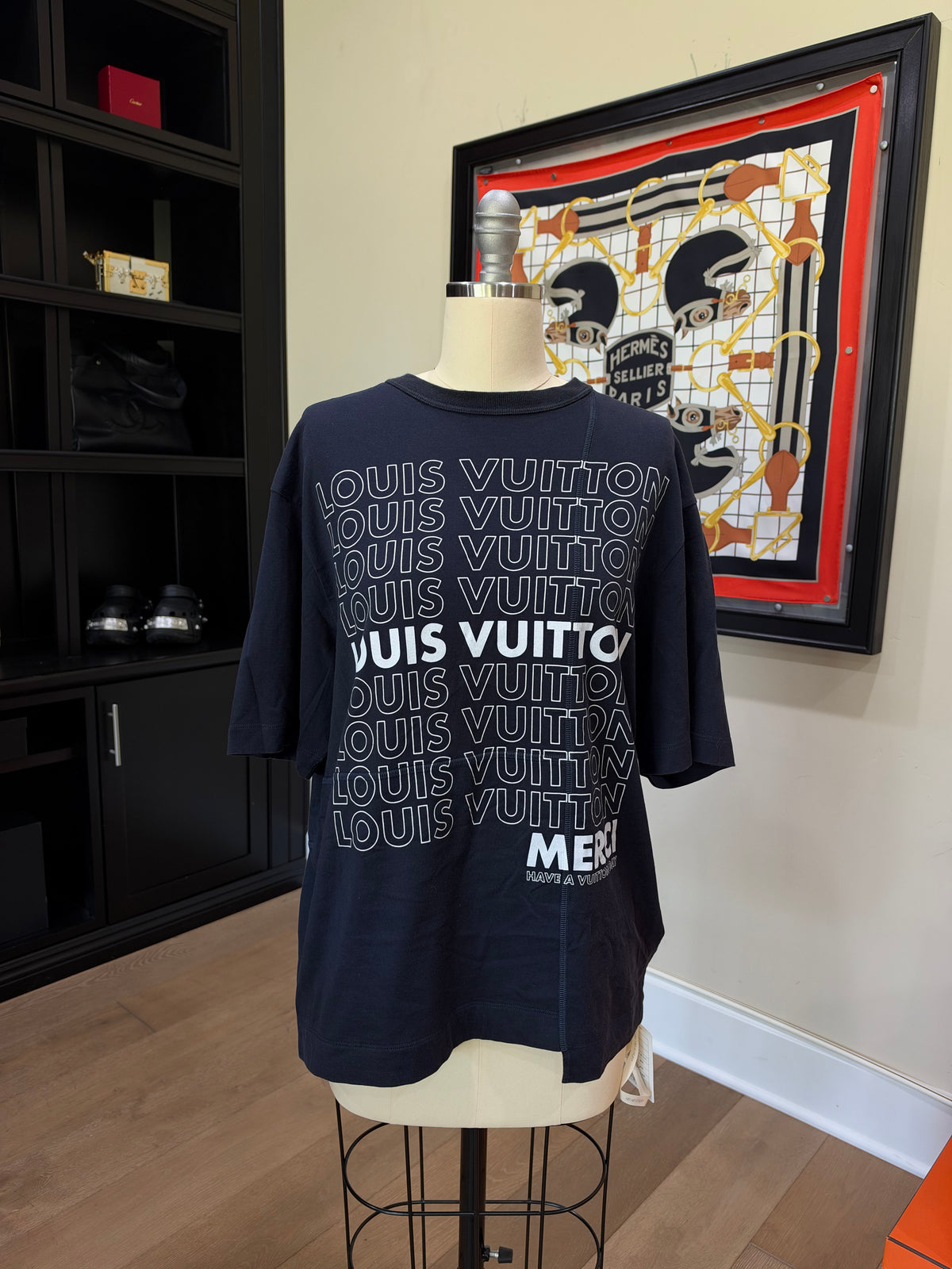 Louis Vuitton Blue Logo T-Shirt