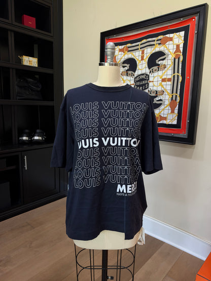 Louis Vuitton Blue Logo T-Shirt