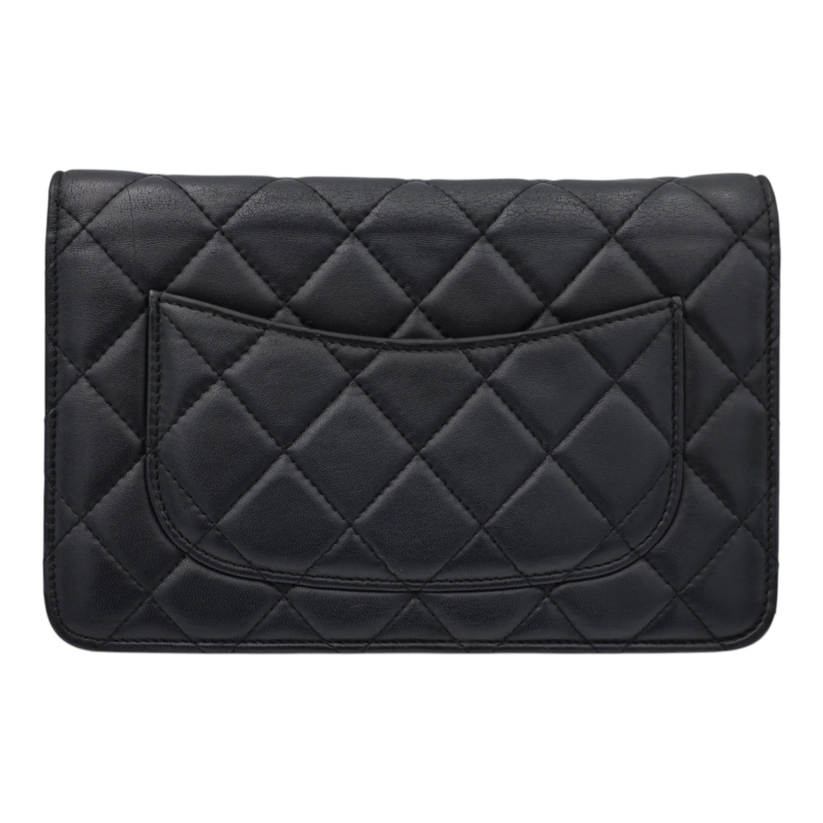 Chanel Quilted Black Flap Wallet / Small Leather Goods