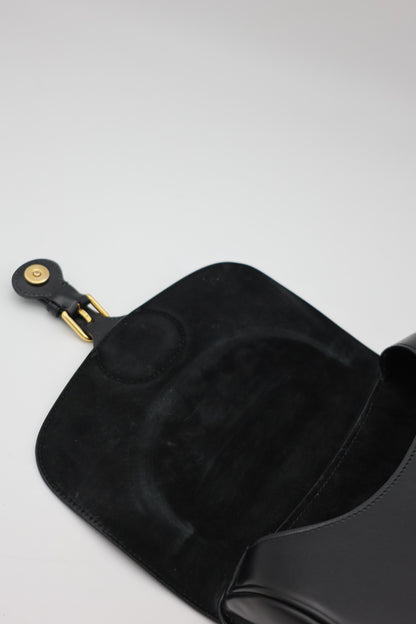Dior Box Calfskin Medium Bobby Shoulder Bag Black GHW