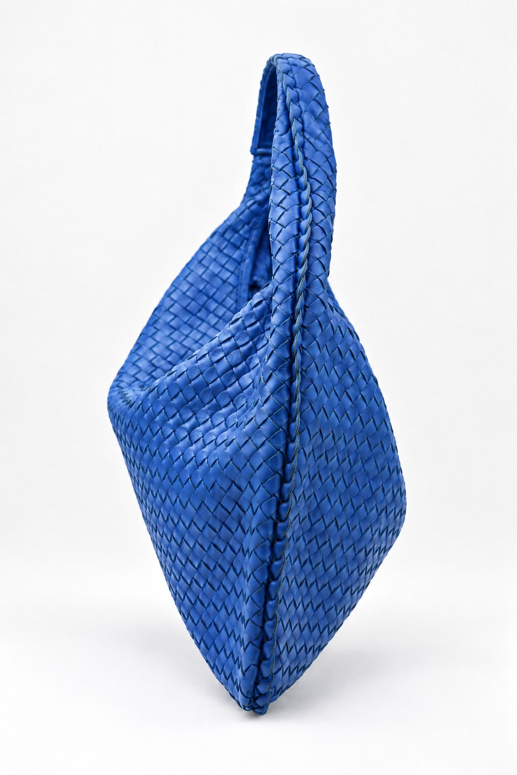 Bottega Veneta Woven Hobo Bag Blue