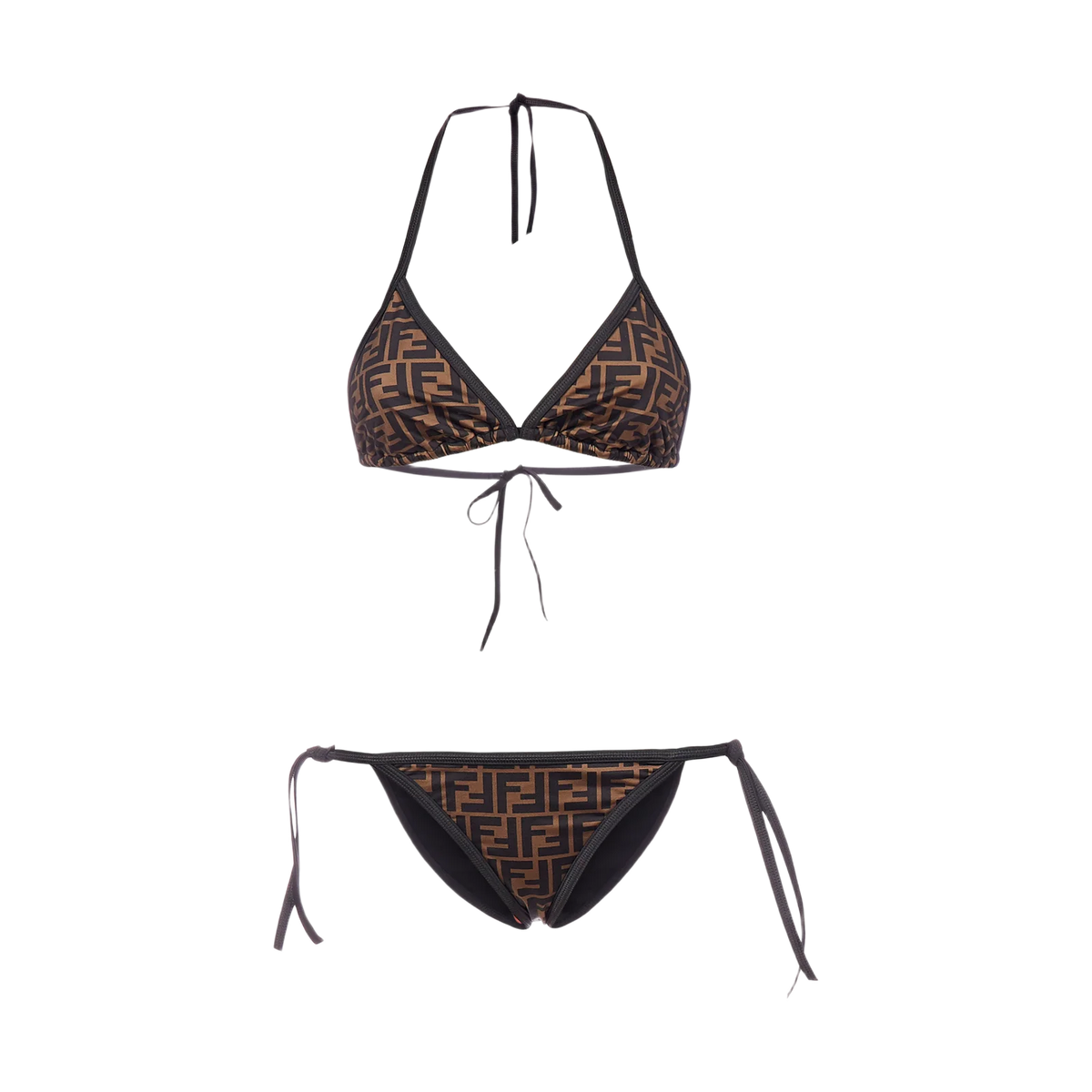 Fendi Monogram Printed Two-Piece Bikini Set
