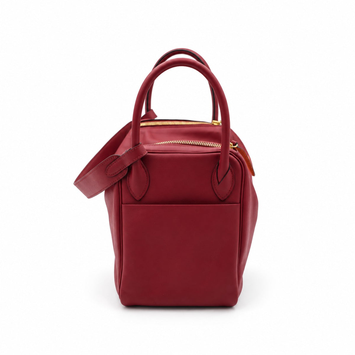 Hermès Leather Lindy 30 Bag Burgundy SHW