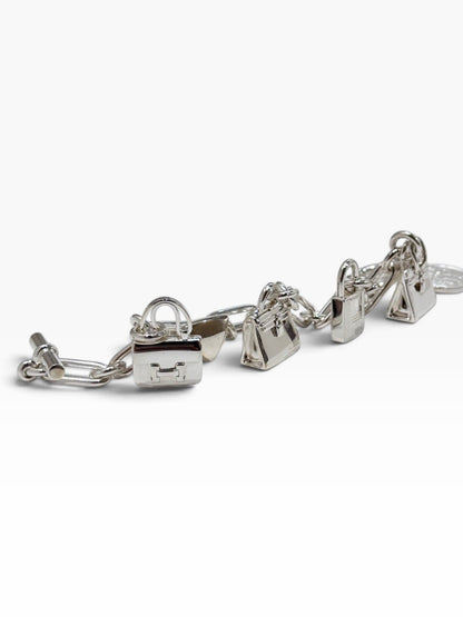 Hermès Amulette Charm Bracelet in Silver