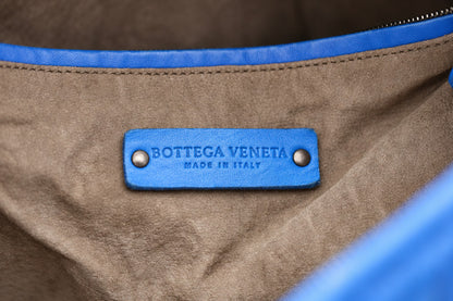 Bottega Veneta Woven Hobo Bag Blue