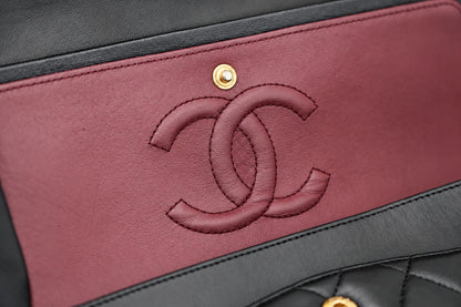 Chanel Quilted Leather Medium Classic Double Flap Black GHW