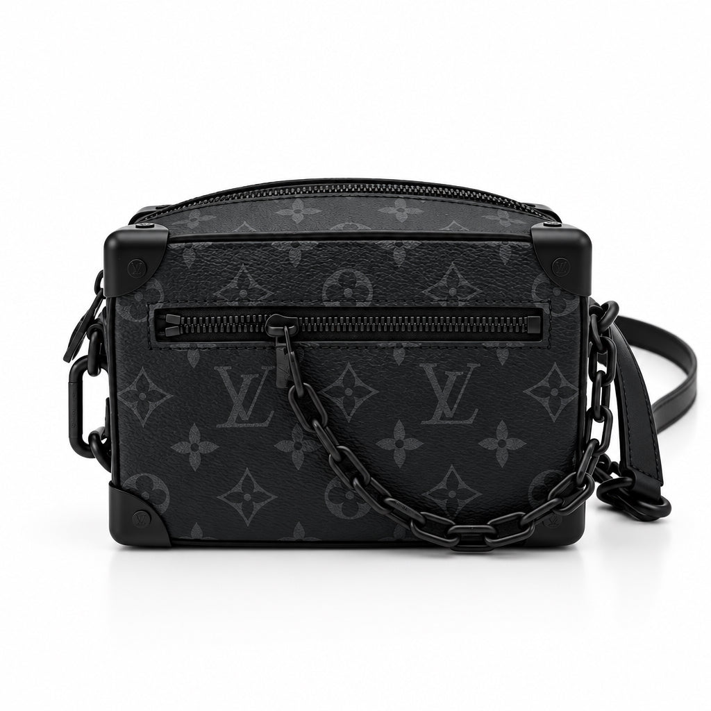Louis Vuitton Monogram Eclipse Mini Soft Trunk Bag Black MHW