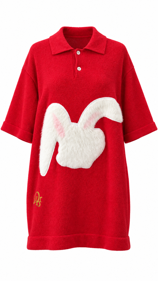 Dior Lunar New Year Rabbit Embroidered Polo