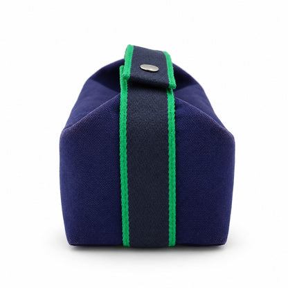 Hermès Canvas Bride-a-Brac PM Case Navy Multicolor PHW