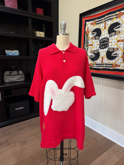 Dior Lunar New Year Rabbit Embroidered Polo