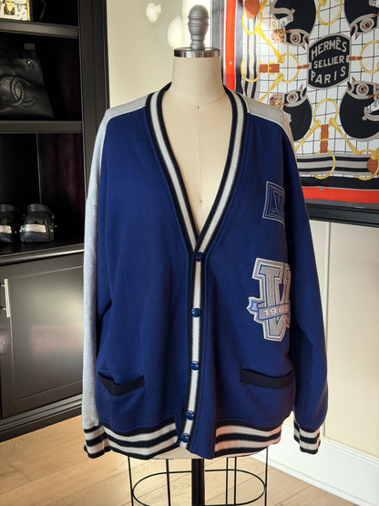 Valentino Contrast Logo Cardigan