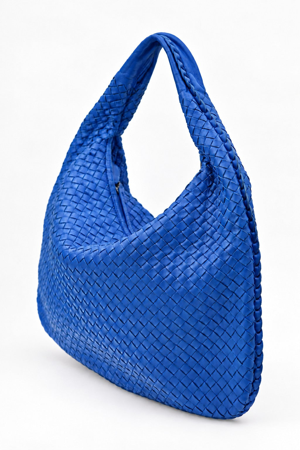 Bottega Veneta Woven Hobo Bag Blue