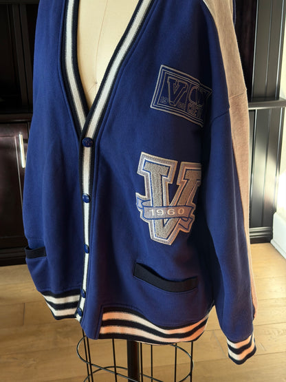 Valentino Contrast Logo Cardigan