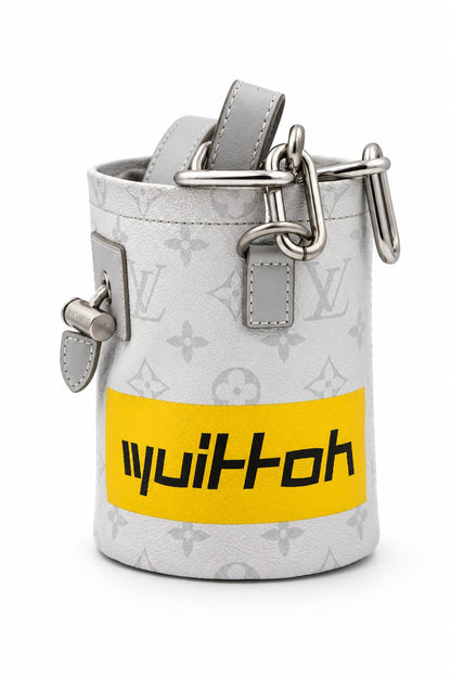 Louis Vuitton Chalk Nano Bag Limited Edition Logo Story Monogram Canvas