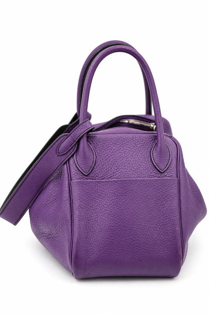 Hermès Clemence Leather Toolbox 20 Purple GHW