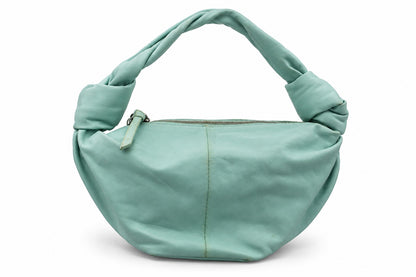 Bottega Veneta Leather Mini Pouch Bag Blue