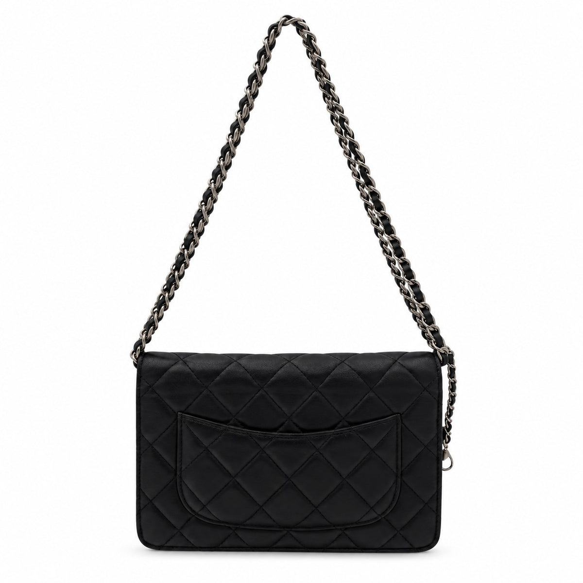 Chanel Quilted Black Flap Wallet / Small Leather Goods