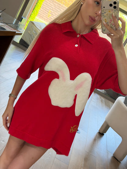 Dior Lunar New Year Rabbit Embroidered Polo