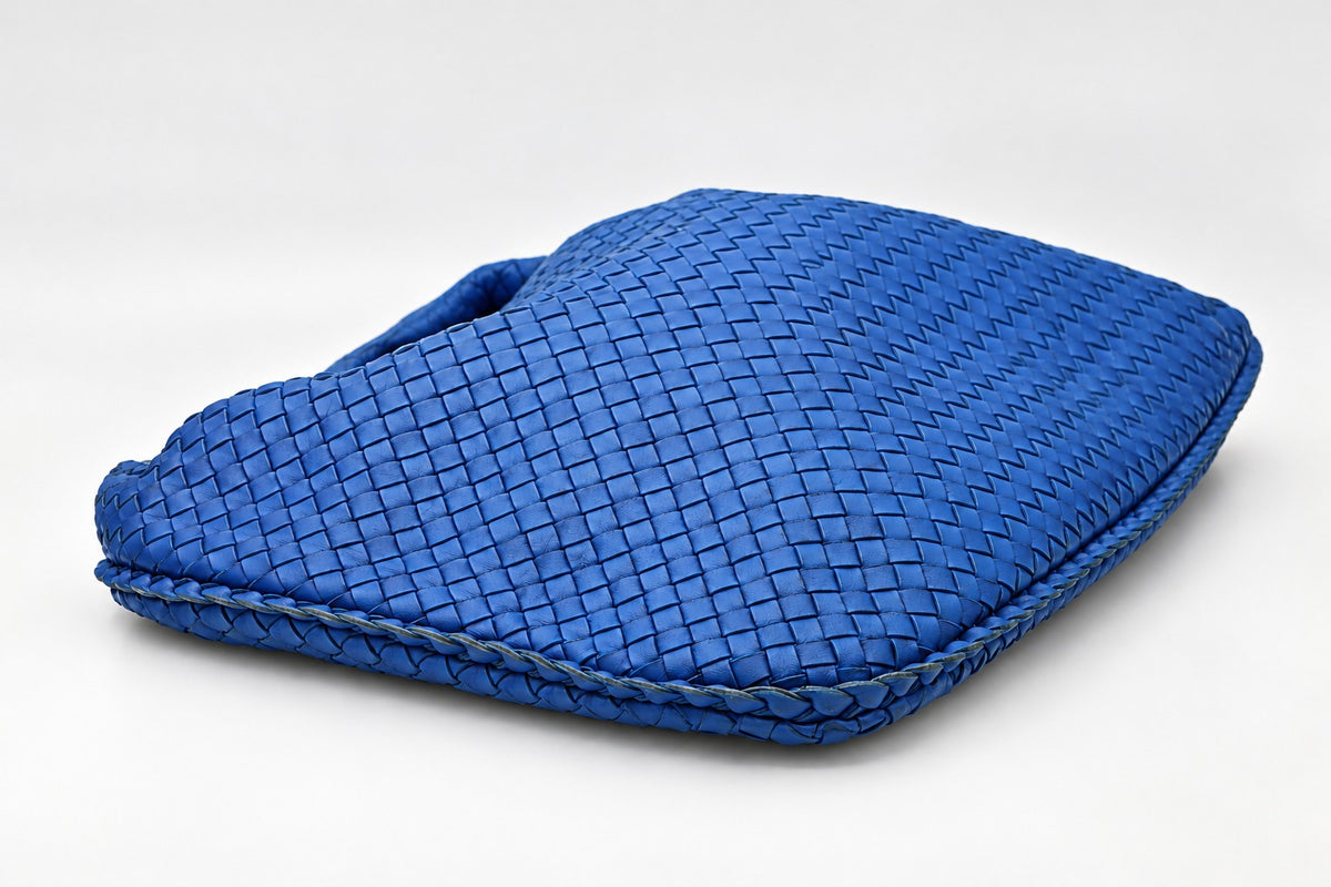 Bottega Veneta Woven Hobo Bag Blue
