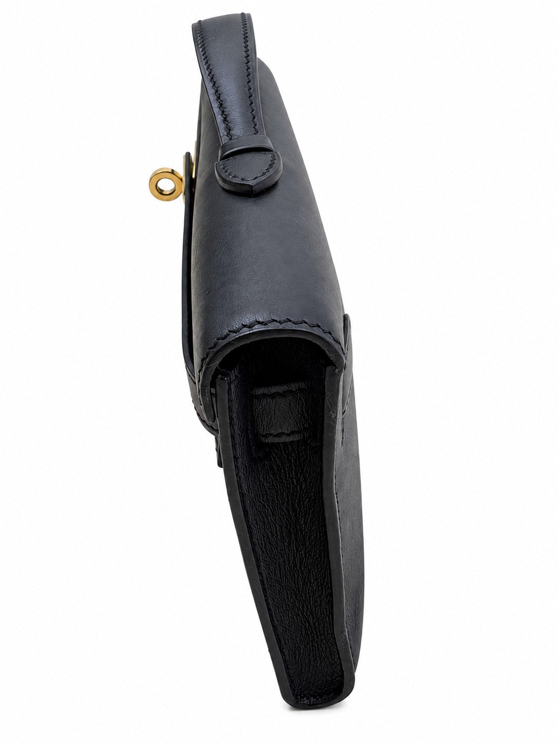 Hermès Kelly Cut Swift Leather, Black, Gold Hardware, X Stamp