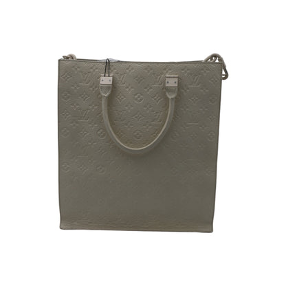 Louis Vuitton Monogram Taurillon Leather Sac Plat Tote Bag Ivory SHW