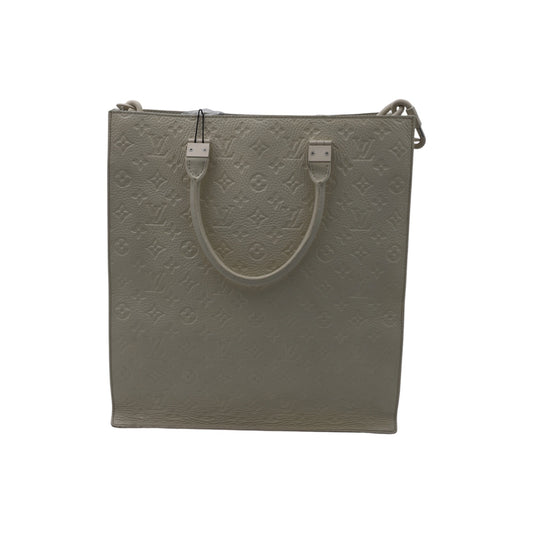 Louis Vuitton Monogram Taurillon Leather Sac Plat Tote Bag Ivory SHW