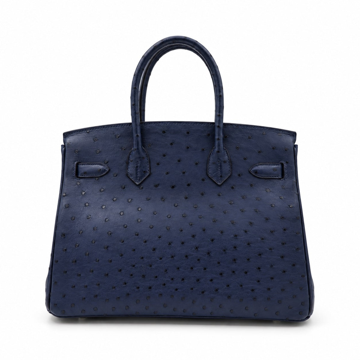 Hermès Birkin 30 Ostrich Bag Navy with Palladium Hardware
