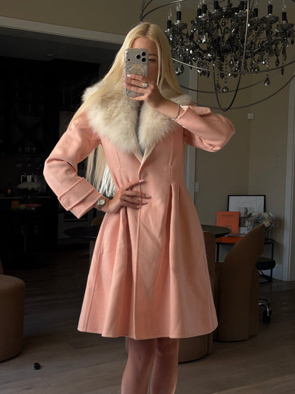Fendi Pink Wool Coat