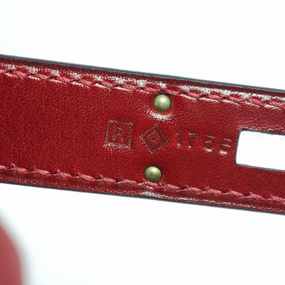 Hermès Birkin 30 55 Rouge Togo & Matte Alligator, Palladium Hardware , R stamp in square, PHW