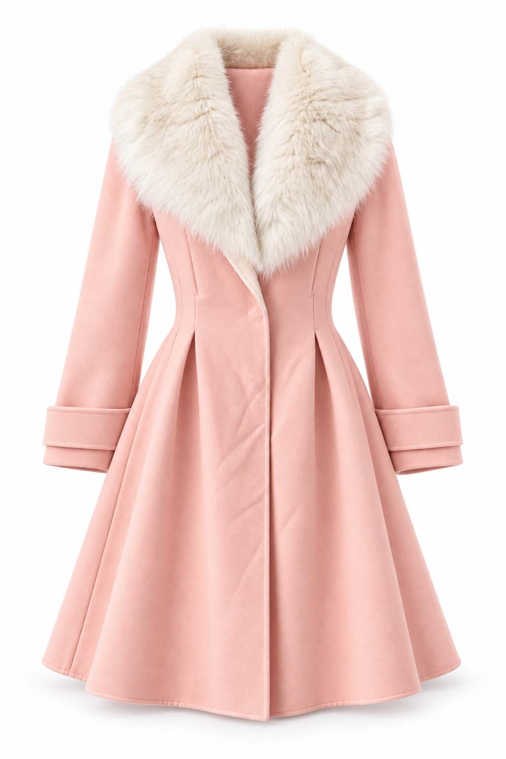 Fendi Pink Wool Coat