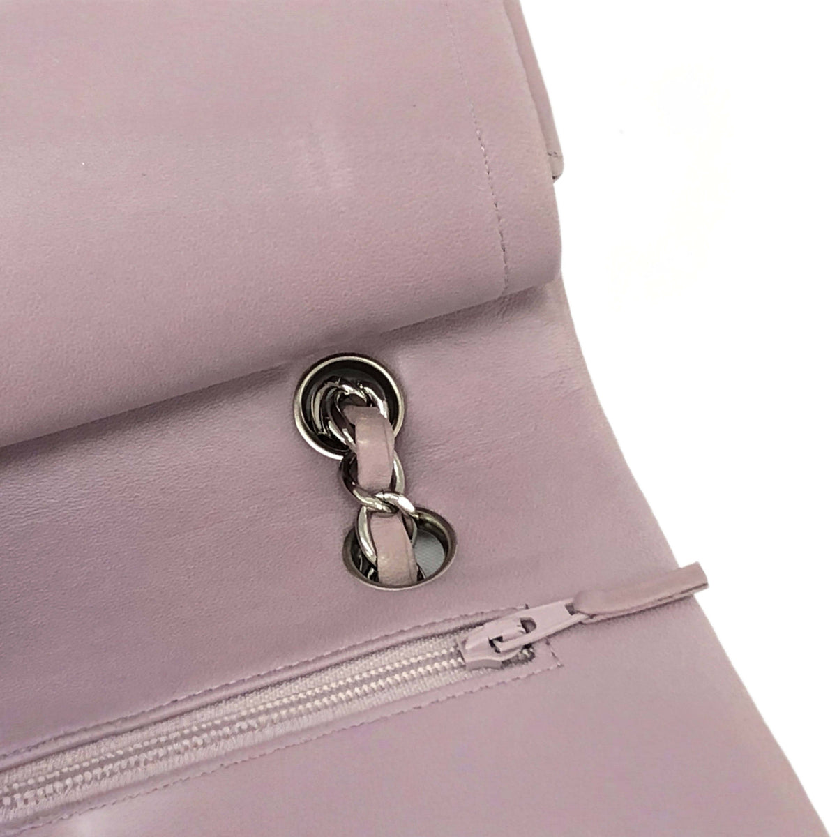 CHANEL Quilted W Flap Shoulder Bag