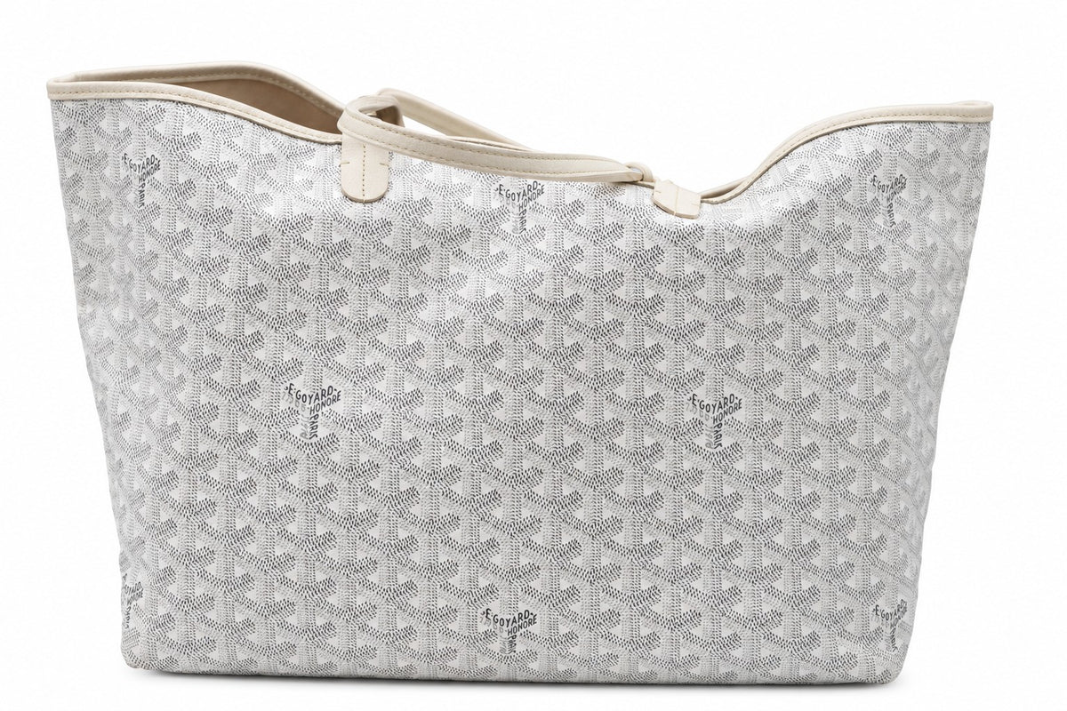 Goyard Goyardine Canvas Saint Louis PM Tote White