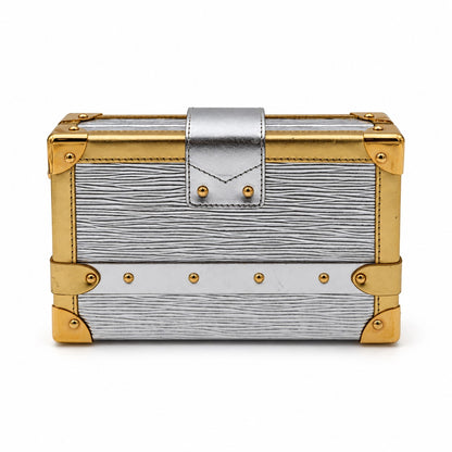 Louis Vuitton Petite Malle Metallic Epi Silver Gold