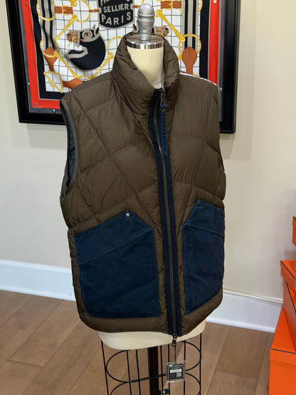Moncler Zem Color-Block Pocket Puffer Vest