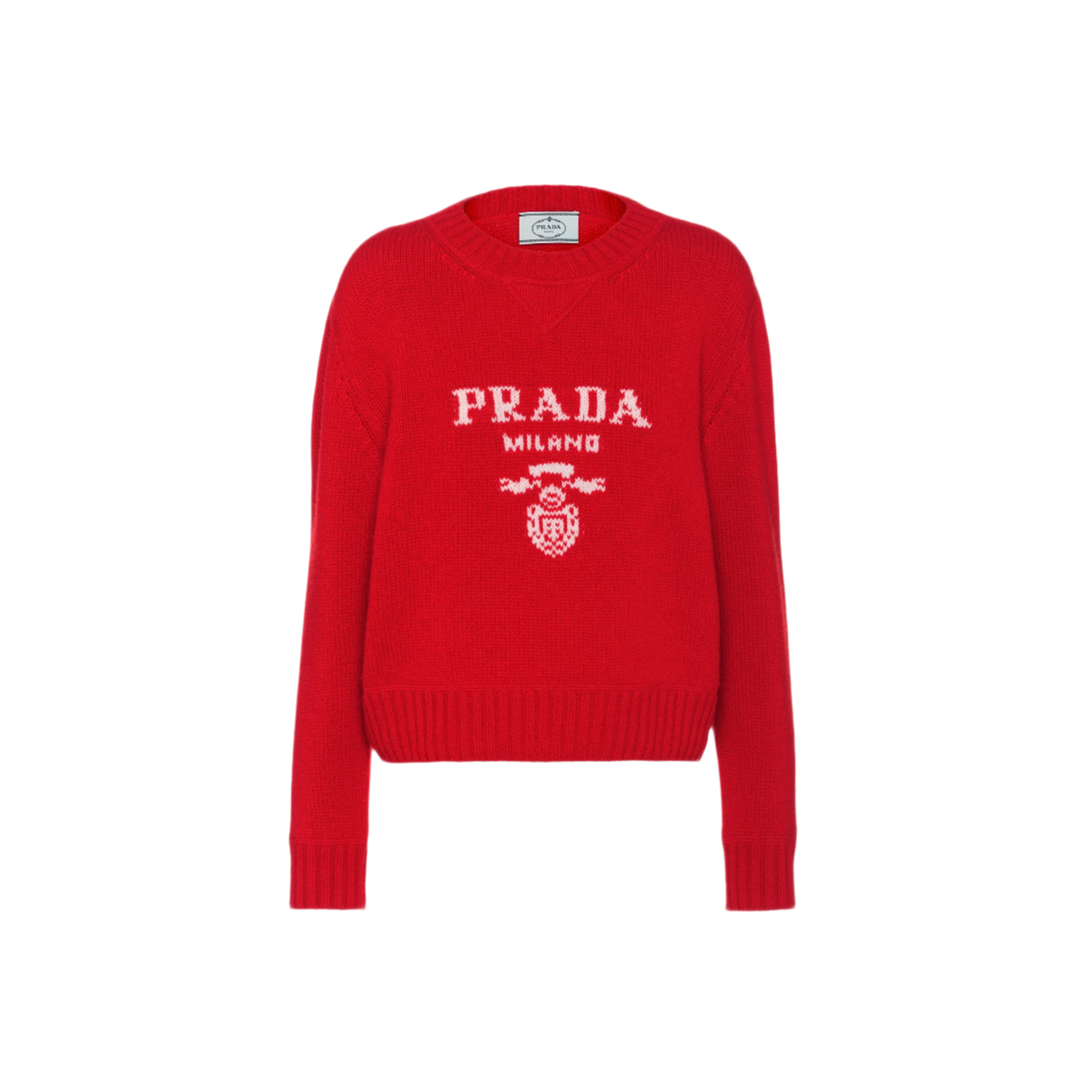 Prada Wool and Cashmere Crew-neck Sweater