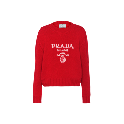 Prada Wool and Cashmere Crew-neck Sweater