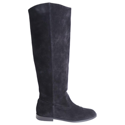Jimmy Choo Flat Bree Boots in Black Suede
