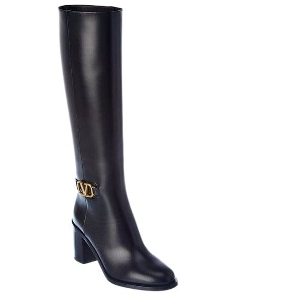 Valentino 75 Leather Boots