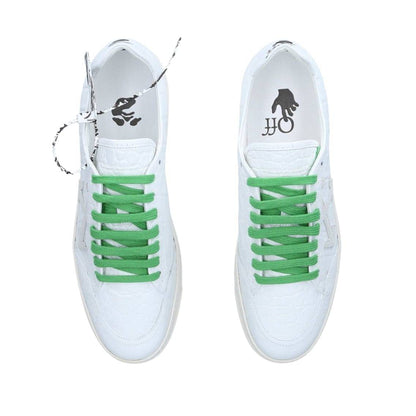 OFF-WHITE Croc-embossed Leather Low-top 2.0 Sneakers In White.