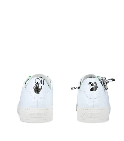 Off-White Croc-Embossed Leather Sneakers