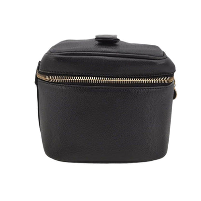 Chanel Caviar Vintage Timeless Cosmetic Case In Black