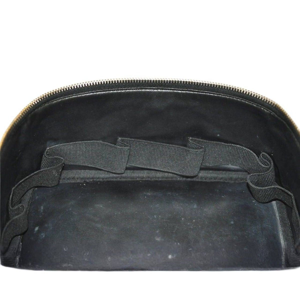 Chanel Caviar Vintage Timeless Cosmetic Case In Black