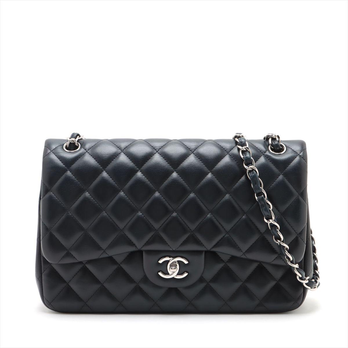 Chanel Lambskin Quilted Jumbo Double Flap bag