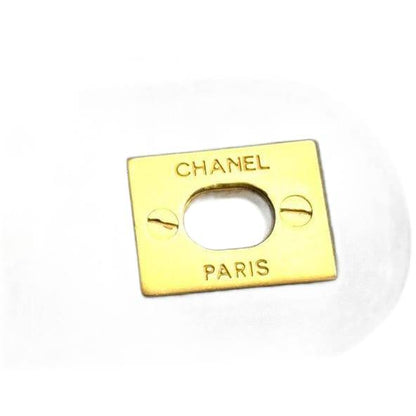 CHANEL Black Straw Chain Shoulder Bag