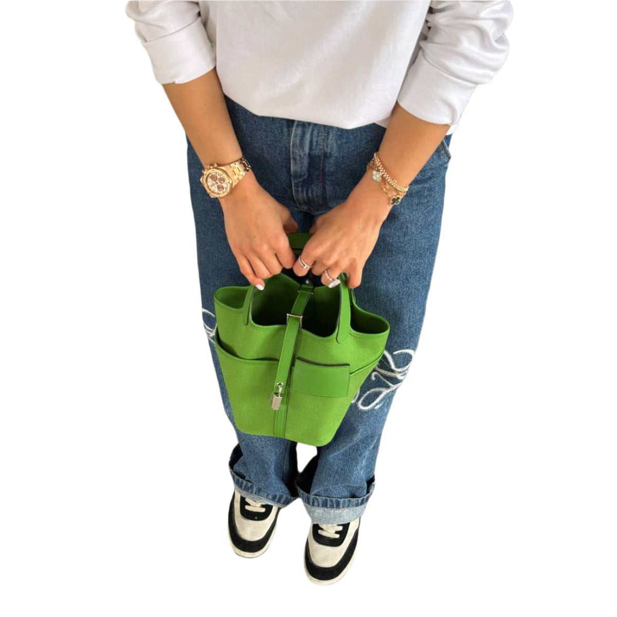 Hermes Picotin 18 Cargo in Vert Yucca color Stamp B (2023)
