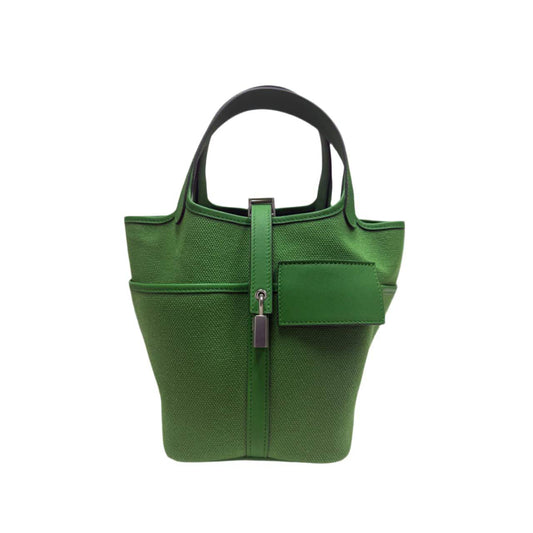 Hermes Picotin 18 Cargo in Vert Yucca color Stamp B (2023)